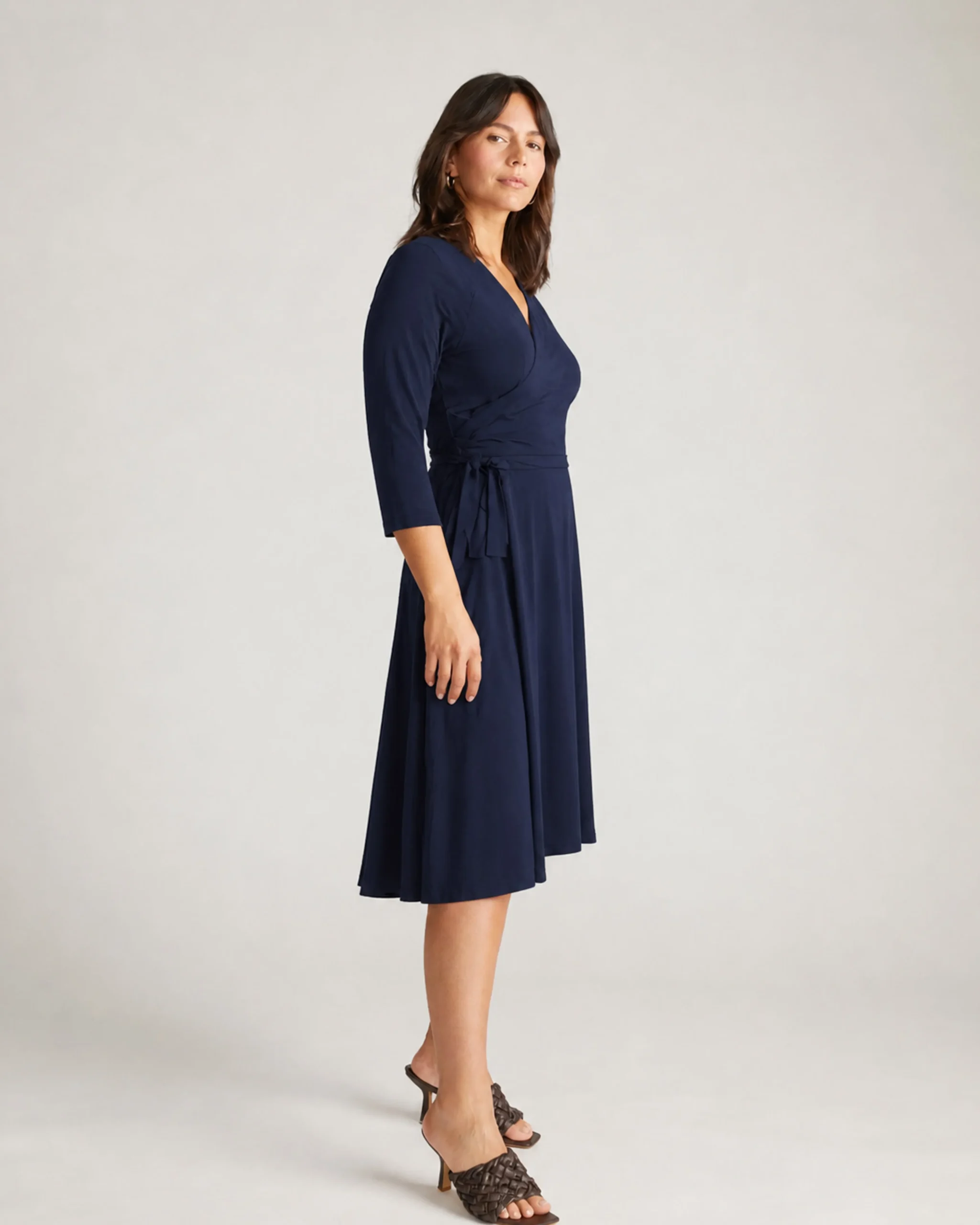 The Divine Jersey Wrap Dress Midnight