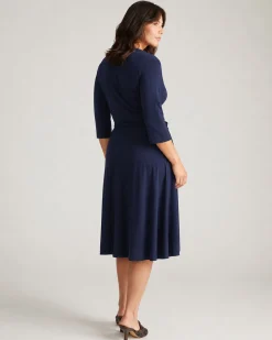 The Divine Jersey Wrap Dress Midnight