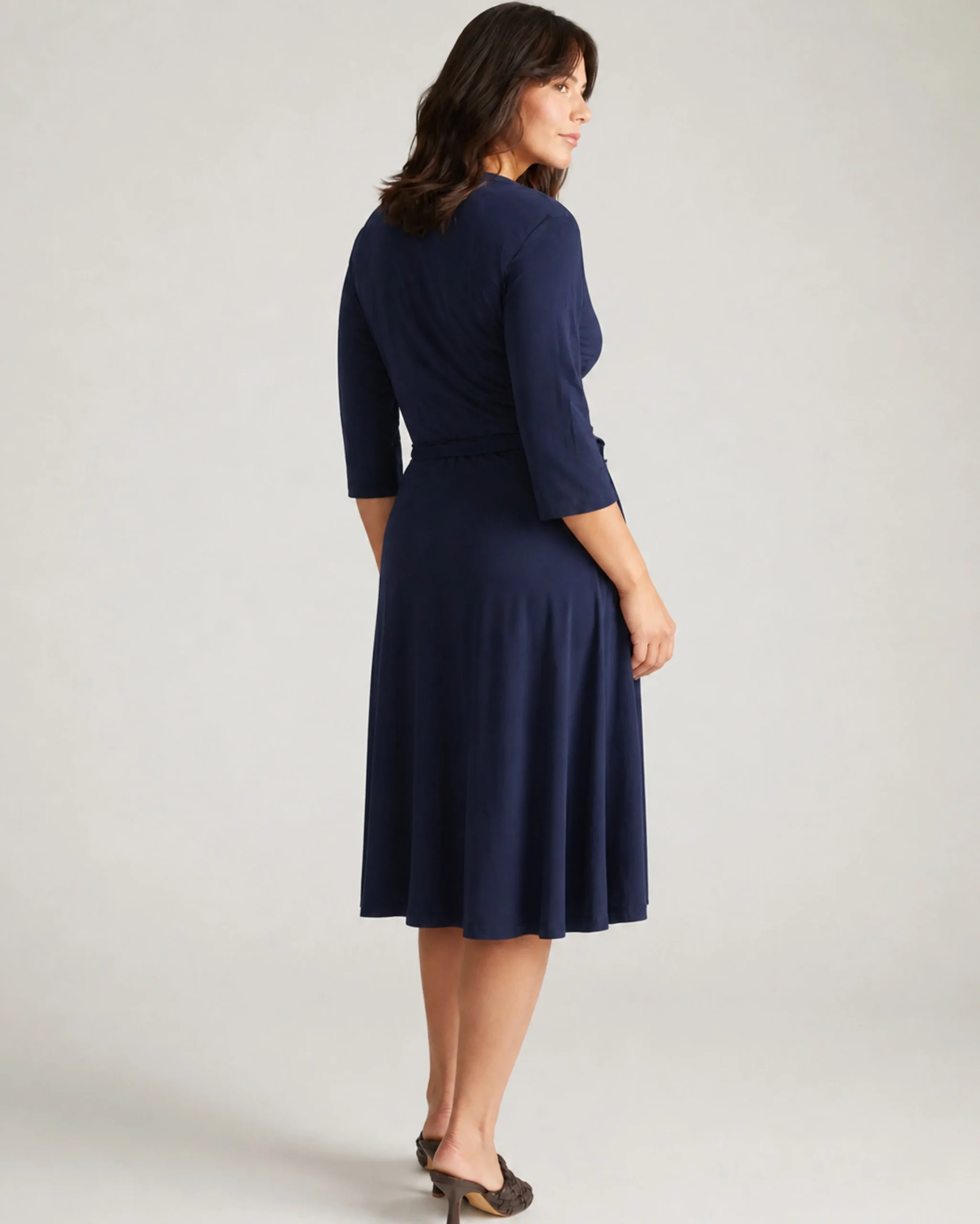 The Divine Jersey Wrap Dress Midnight