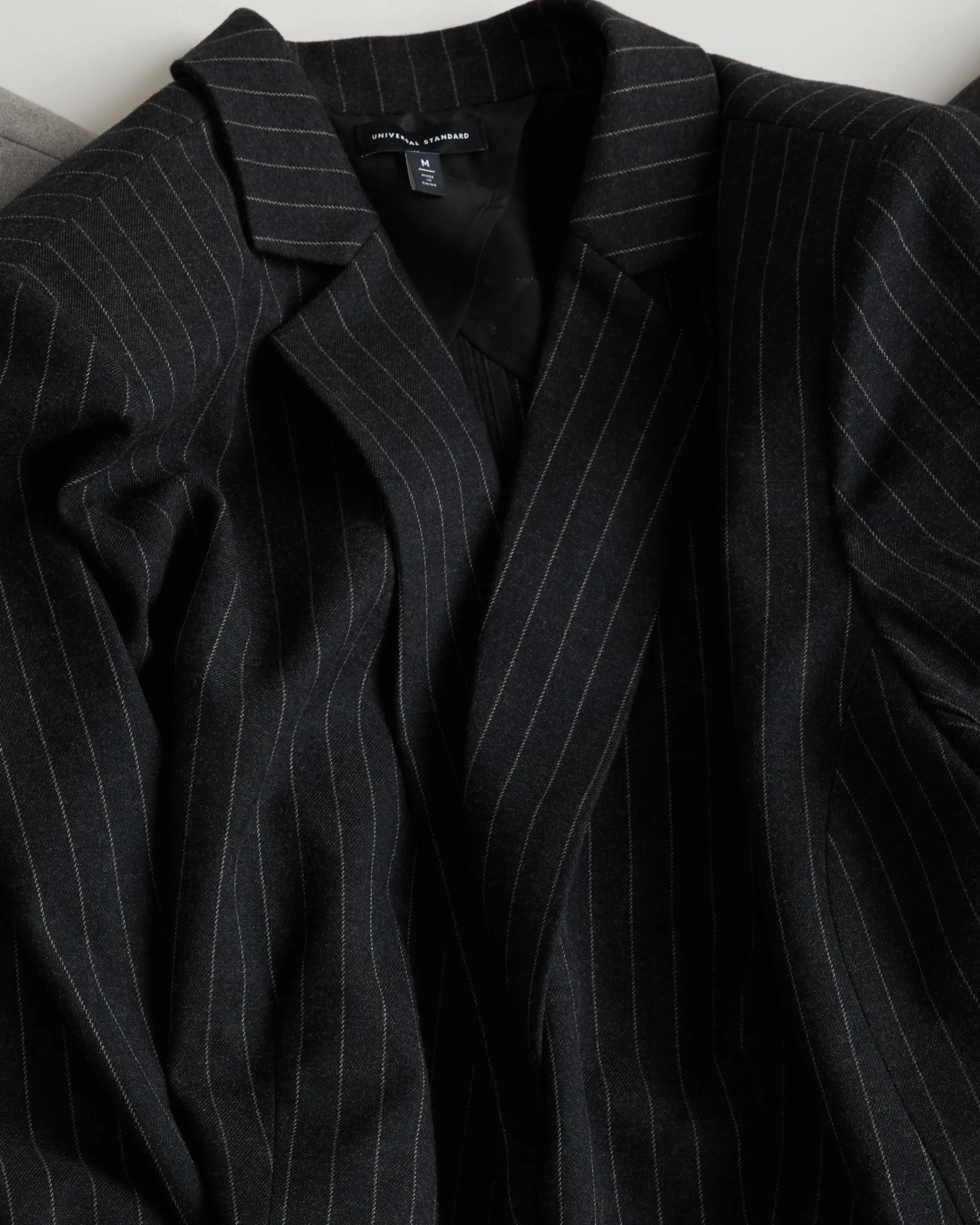The Pinstripe Blazer Graphite
