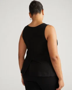 The Tailored Ponte Vest Black