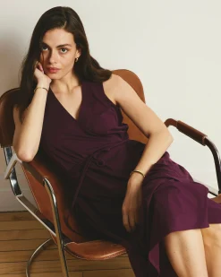Tiered Twirl Wrap Dress Gamay