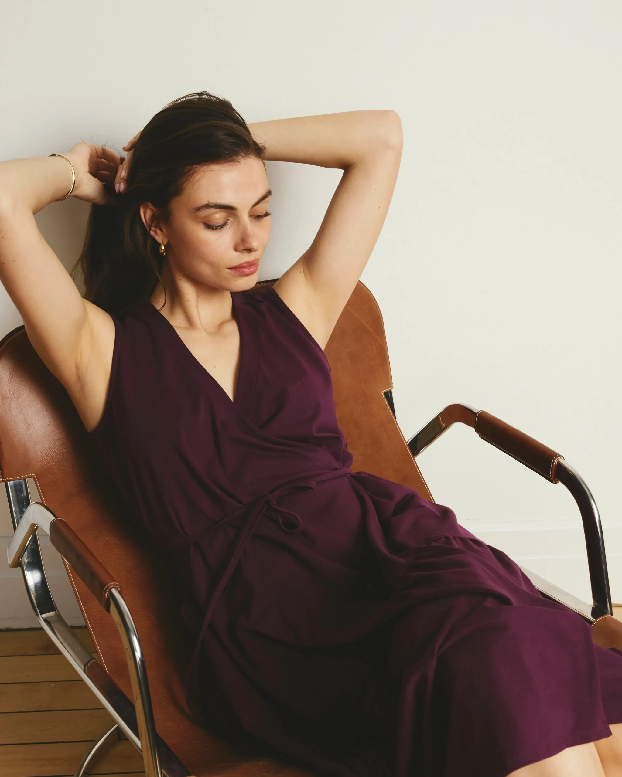 Tiered Twirl Wrap Dress Gamay