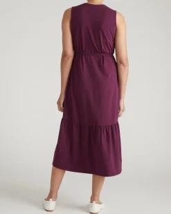 Tiered Twirl Wrap Dress Gamay