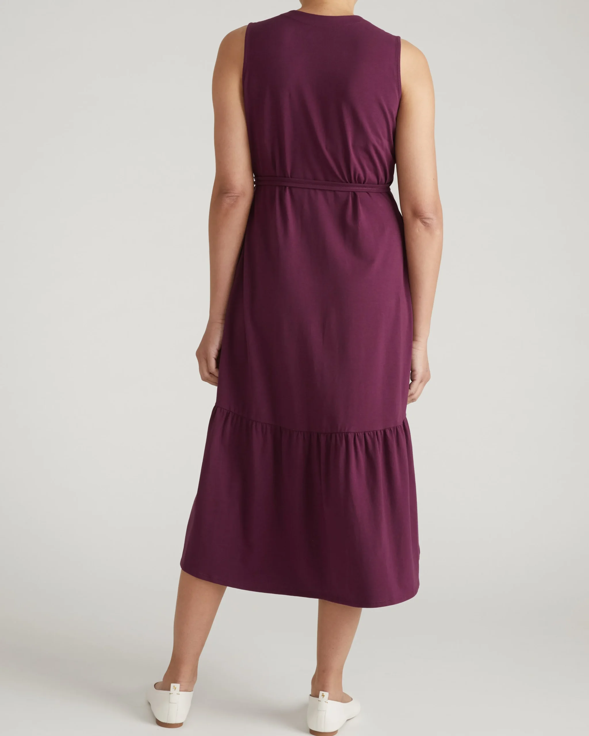 Tiered Twirl Wrap Dress Gamay