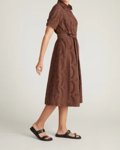 Tina Cotton Poplin Shirtdress Peppercorn