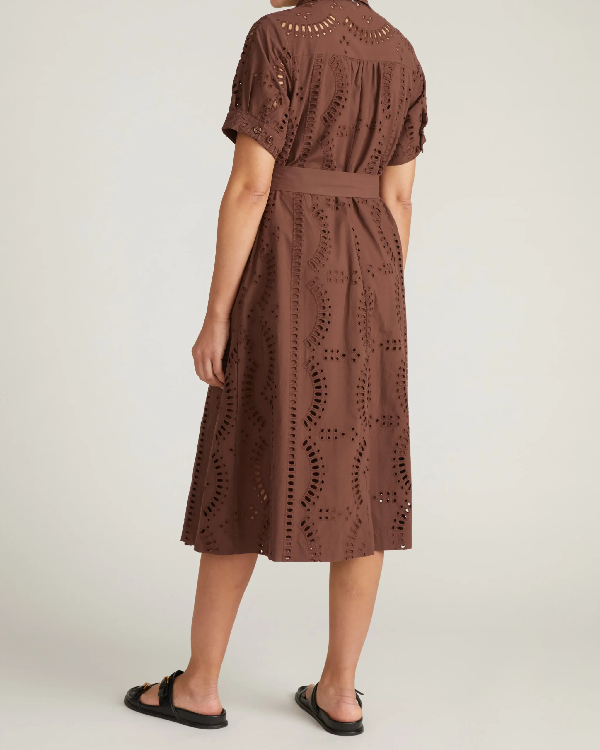 Tina Cotton Poplin Shirtdress Peppercorn