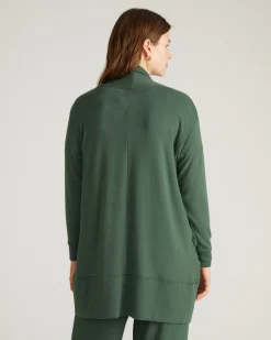 TravelKnit Minimalist Cardigan Conifer