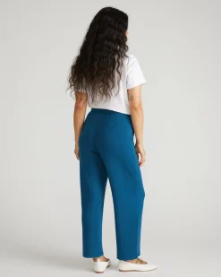 TravelKnit Relaxed Pants Blue Teal