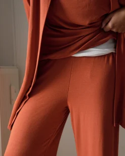 TravelKnit Relaxed Pants Warm Russet