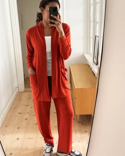TravelKnit Relaxed Pants Warm Russet
