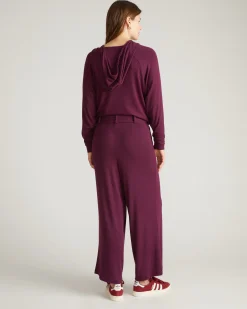 TravelKnit Wide Leg Pants Gamay