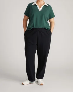 Varsity French Terry Pull On Pants Black