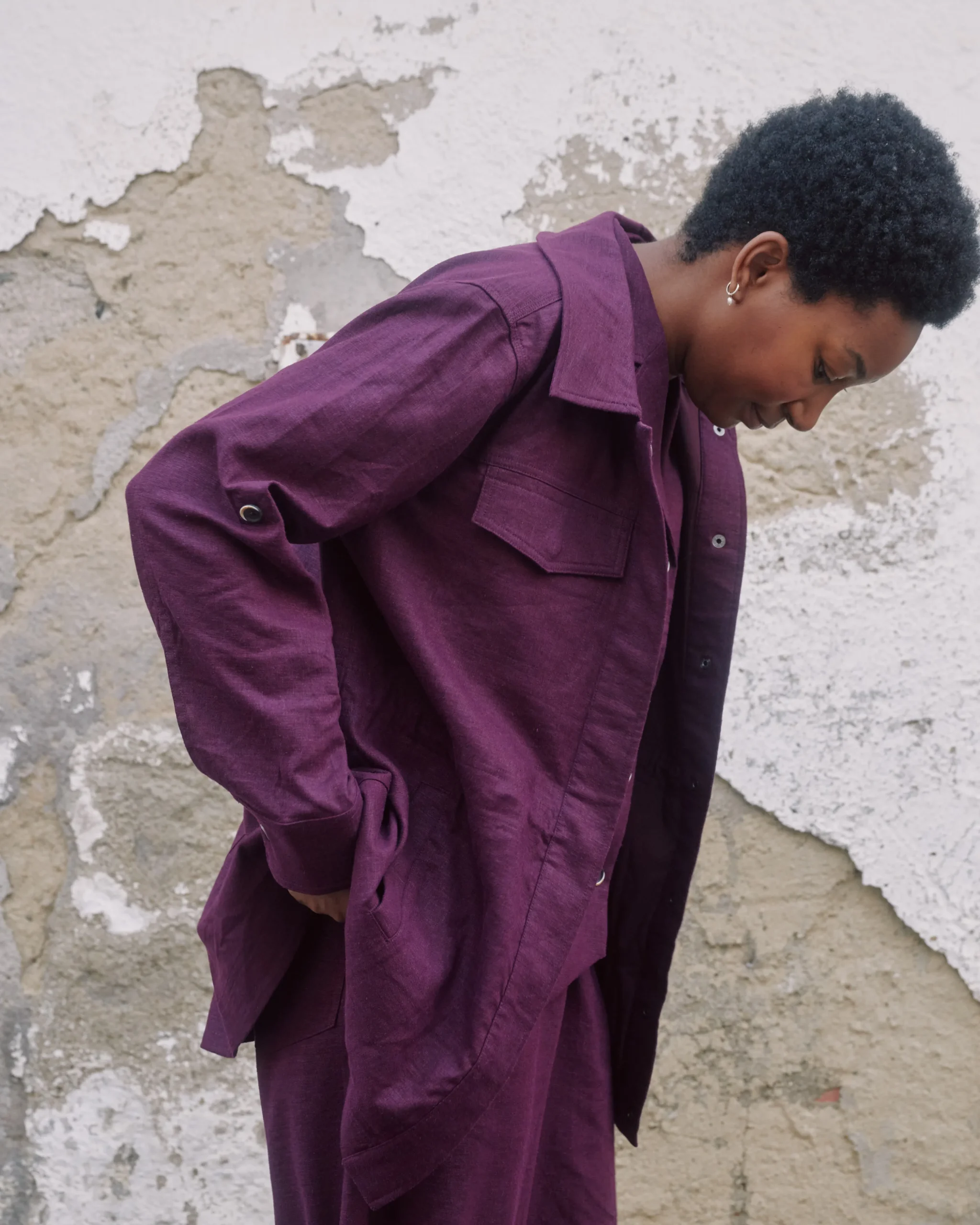 Vineyard Linen Blend Jacket Acai