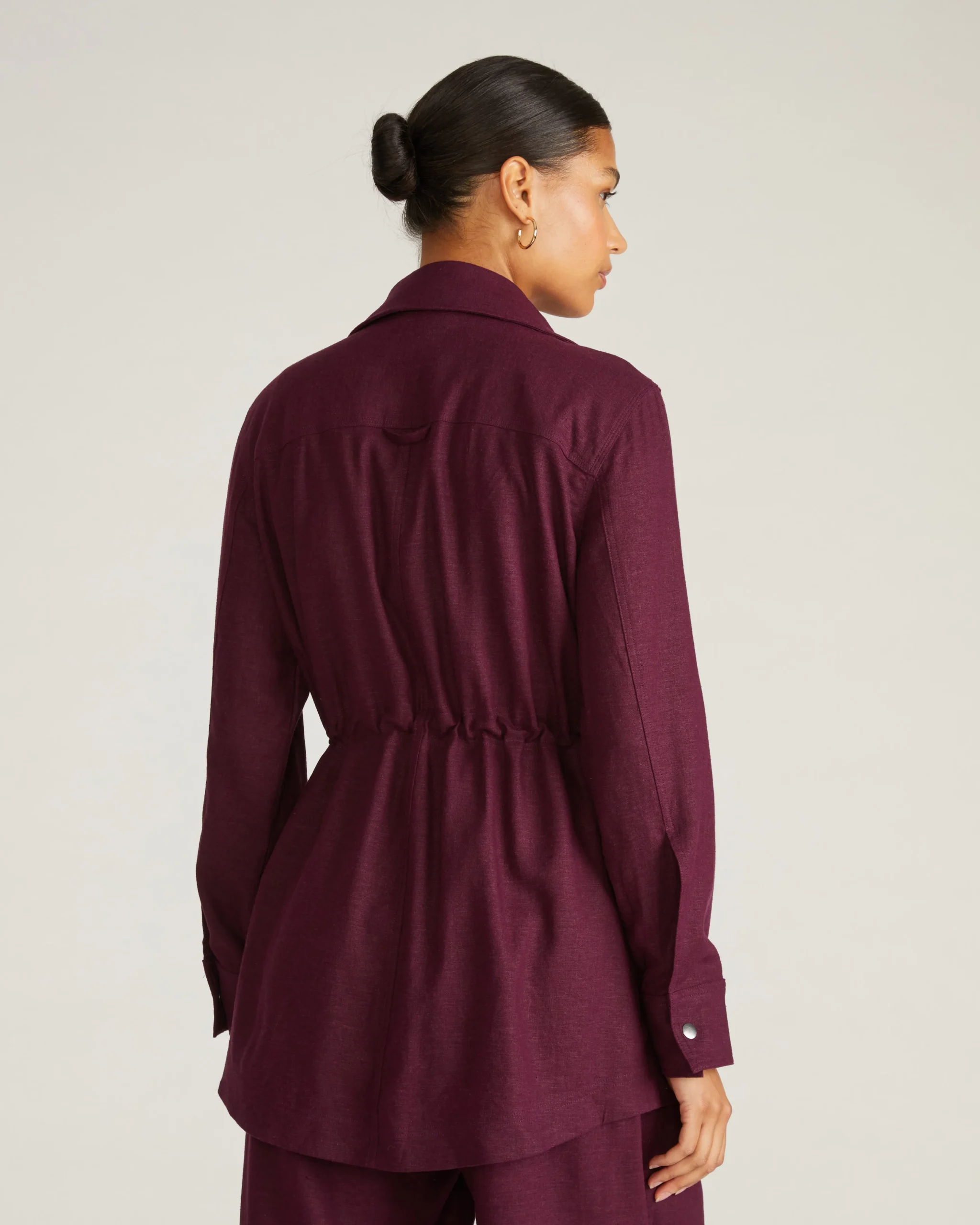 Vineyard Linen Blend Jacket Acai