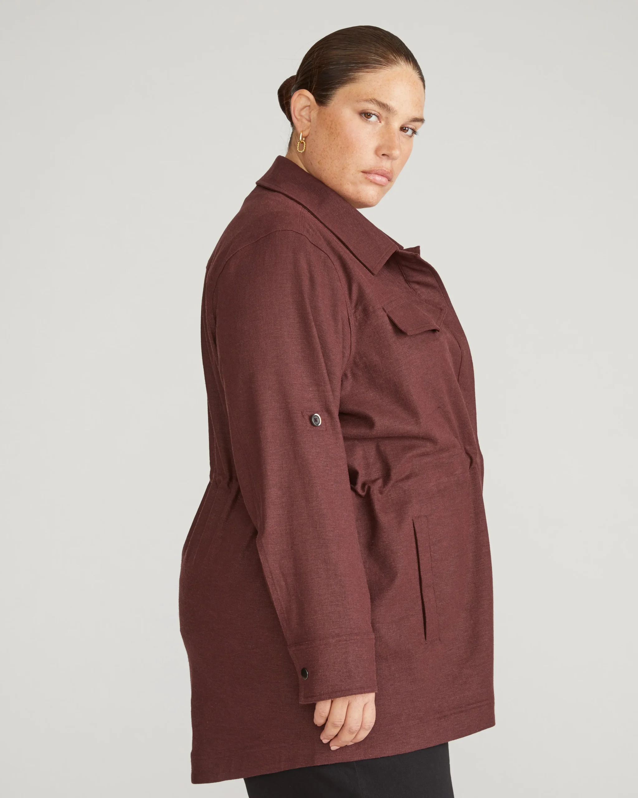 Vineyard Linen Blend Jacket Brulee