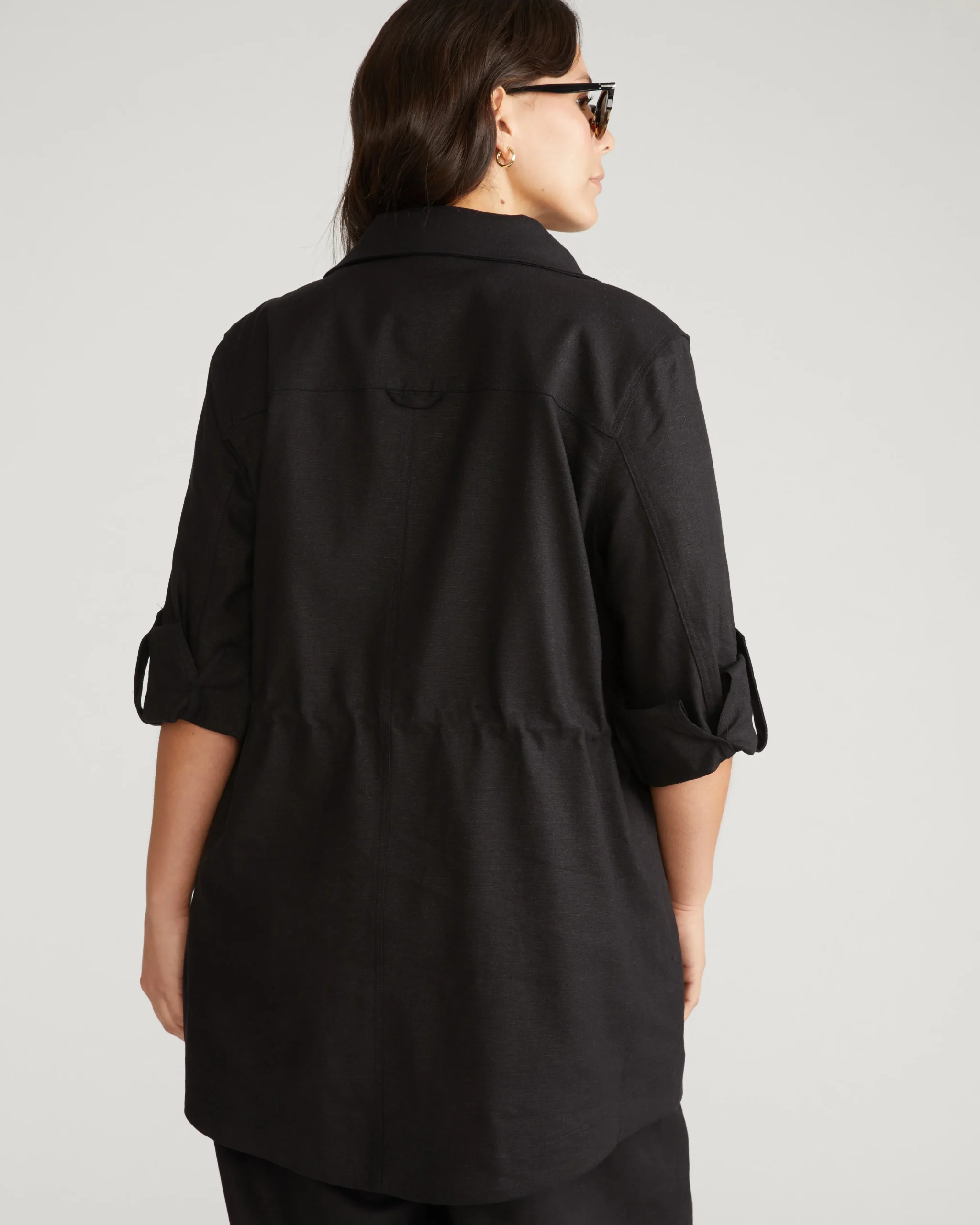 Vineyard Linen Blend Jacket Black