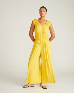 Zoey Liquid Jersey Jumpsuit Golden Hour